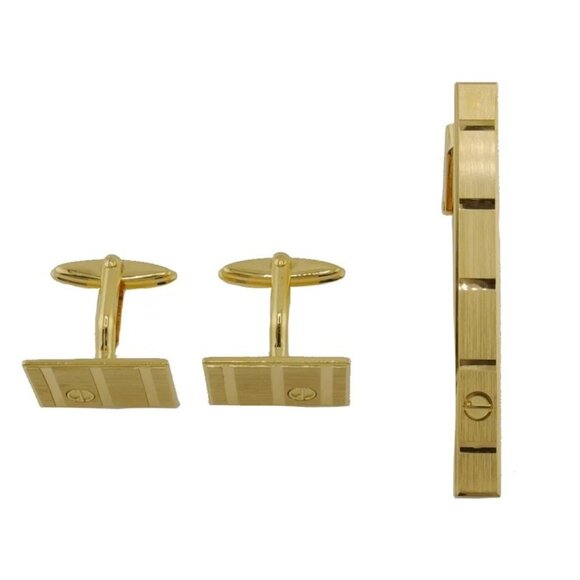 Dunhill cuffs gold Women Authentic secondhand